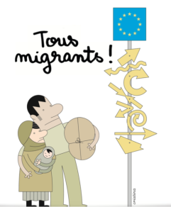 Du 4 au 22 Novembre 2019 L’exposition Tous Migrants de Cartooning for Peace