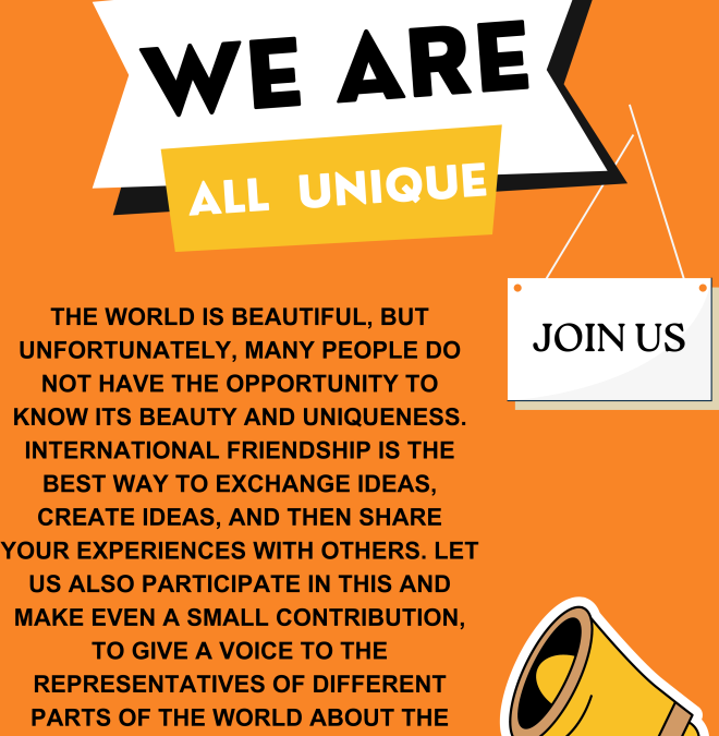 projet Etwinning We are all Unique, 1MCV