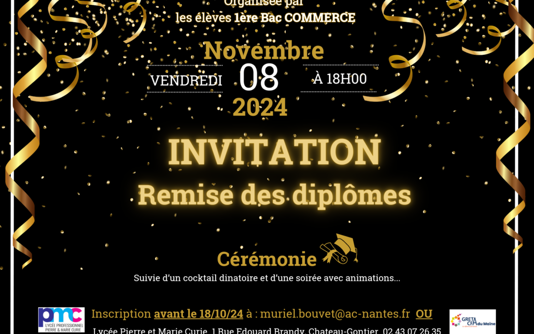 Remise des diplômes 2024